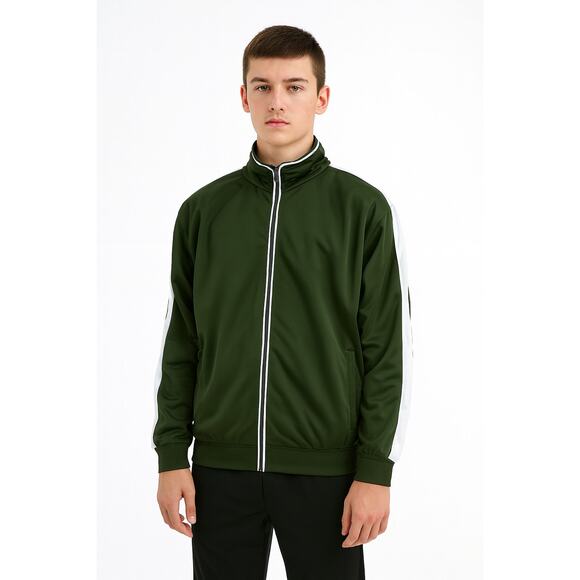 MATRIX Boys Dark Green Trico Track Jacket - Size Large (10-12) NWOT - Picture 1 of 5
